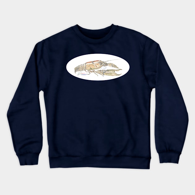 Crayfish on the catch Crewneck Sweatshirt by jellygnomes